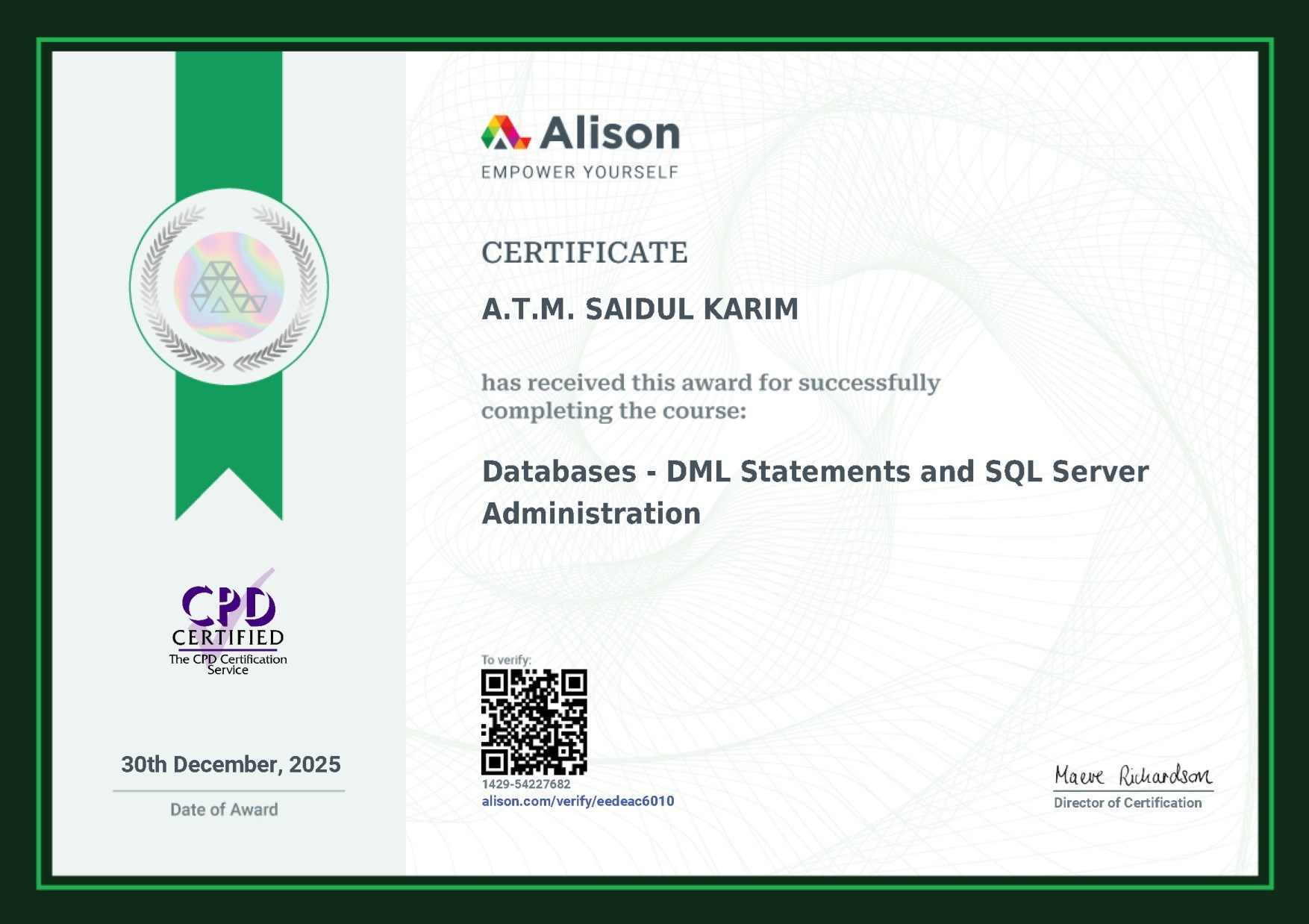 SQL Server Administration, DML